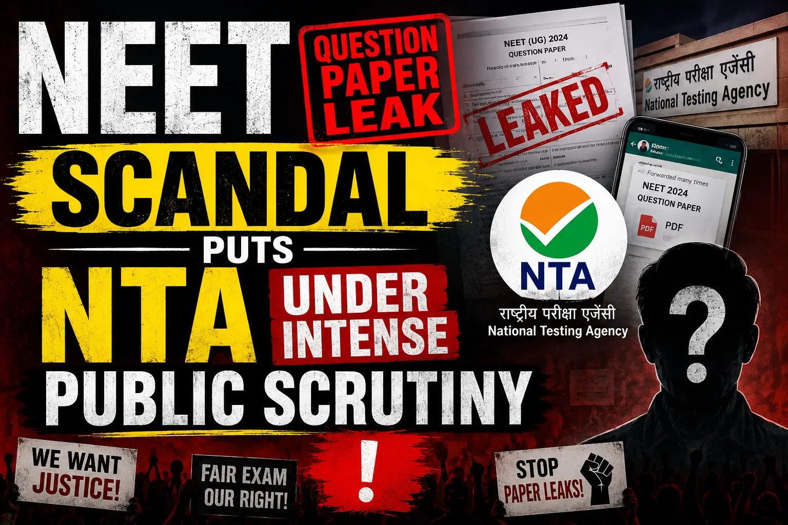 NEET Question Paper Leak Scandal Puts NTA Under Intense Public Scrutiny